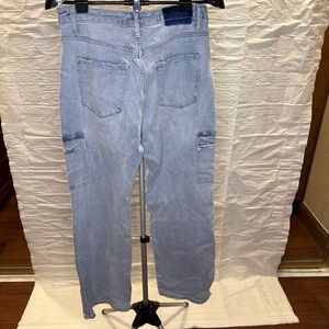 Light Blue Denim Cargo Jeans